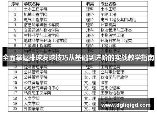全面掌握排球发球技巧从基础到进阶的实战教学指南